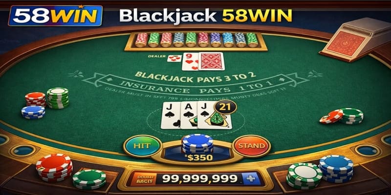 Blackjack 58WIN – Tựa Game Giải Trí Thú Vị Nhất Hiện Nay
