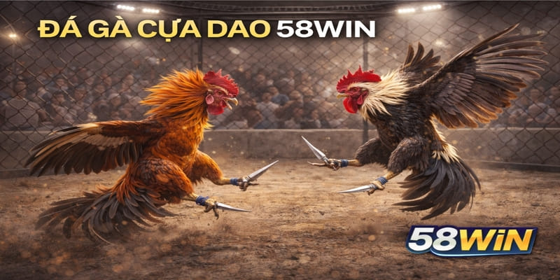Đá Gà Cựa Dao 58WIN – Bộ Môn Giải Trí Hàng Đầu Hiện Nay